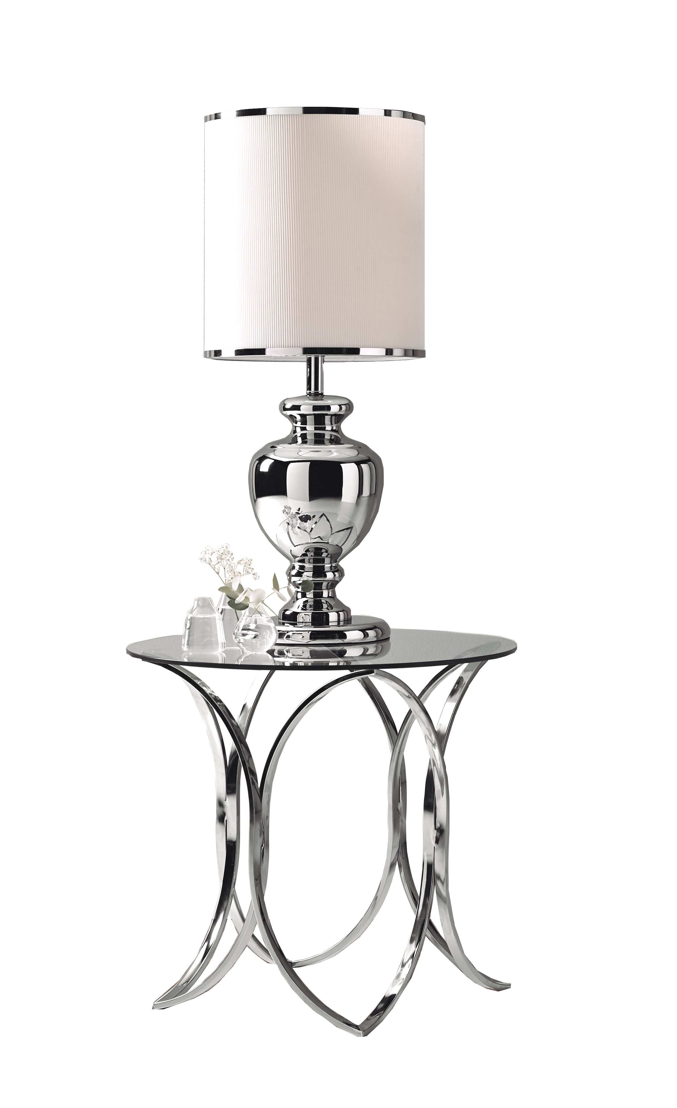 Brands Franco Gold CT-234 Coffee Table, LT-2294-C1W Table Lamp