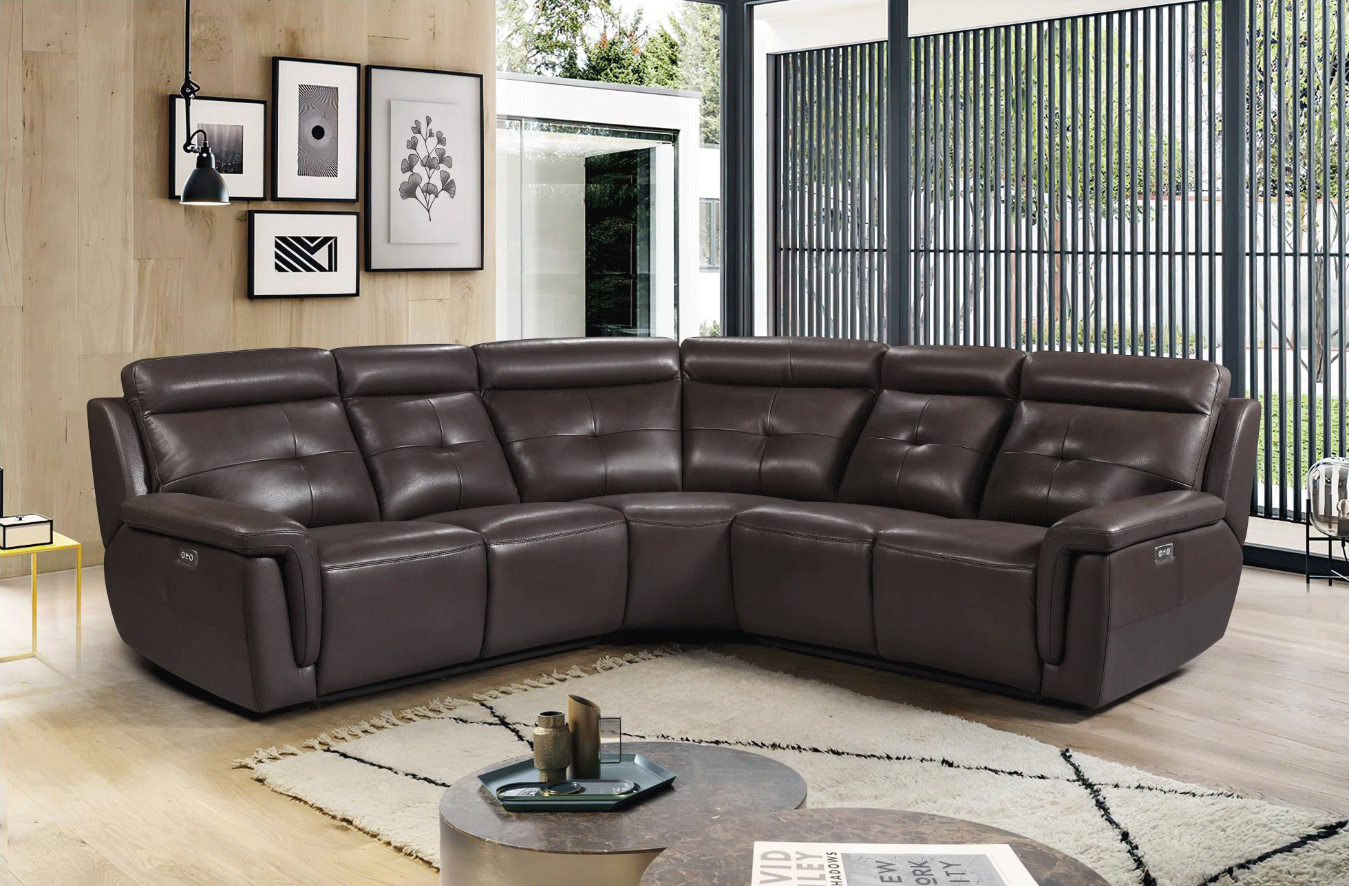 Brands Kuka Home 2937 Sectional w/ electric recliners
